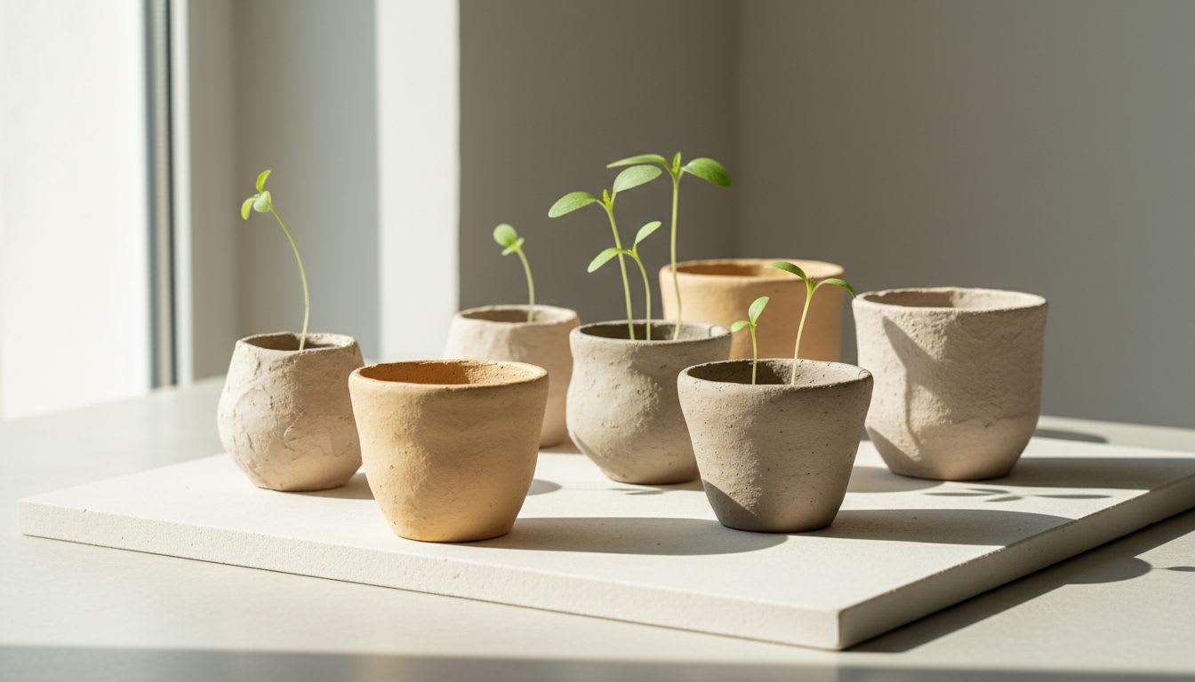 아이마을 친환경 도자기 화분 아이 혼자 만들고 배우는 지속가능 생태 교육