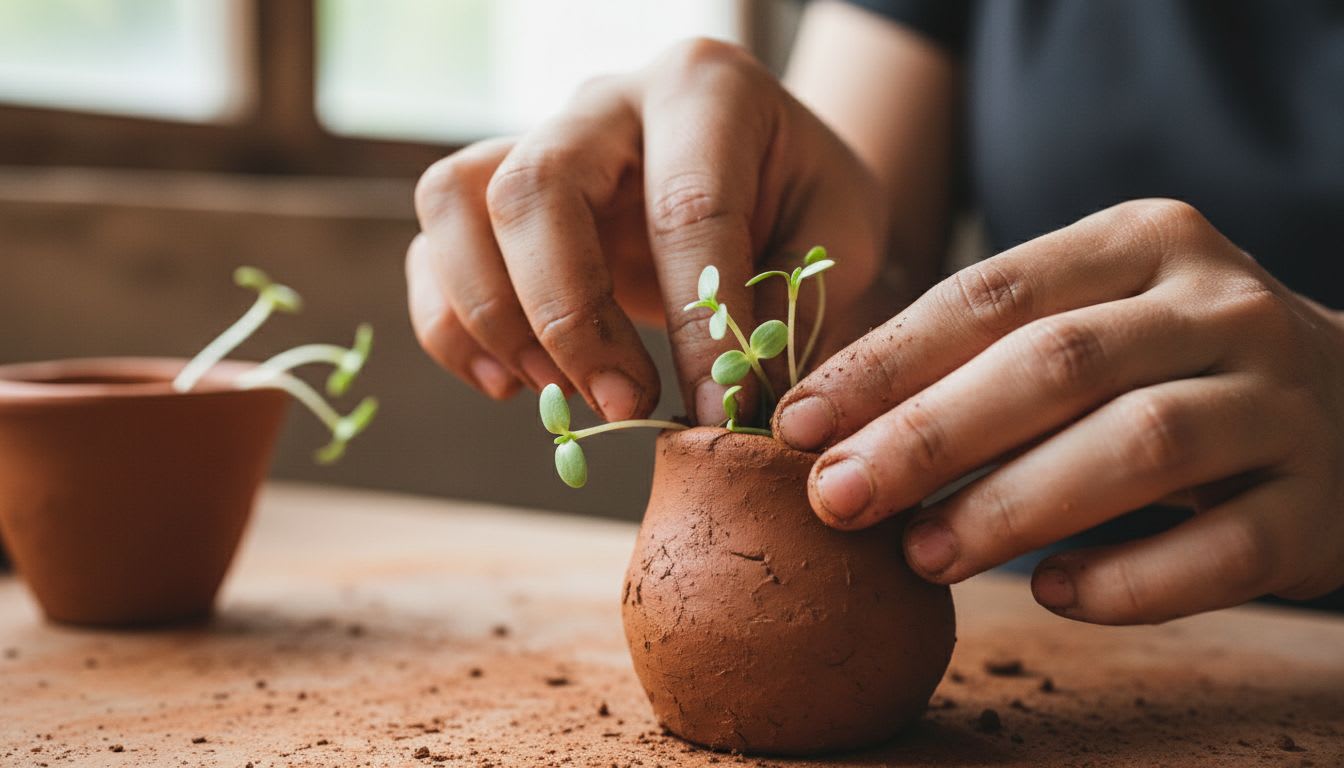 아이마을 도자기 체험 몰입력 키우고 자연의 지혜 배우는 토분 만들기